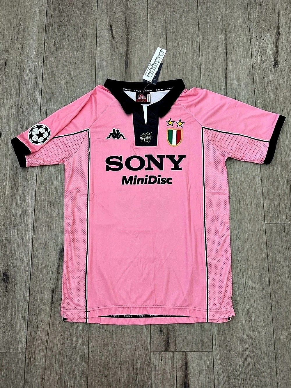 Del Piero Juventus 1997/98 Centenary Away Jersey Pink & Black